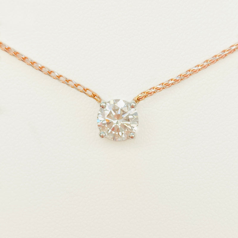 Pure Diamonds essential gold necklace with a 1.06 carat brilliant