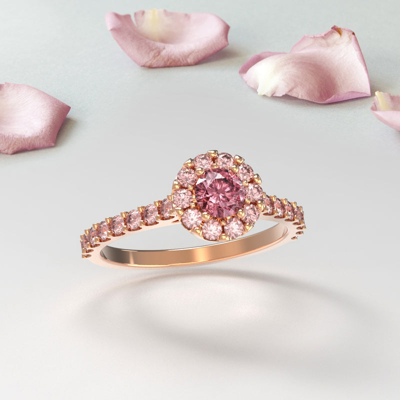 Pink Argyle diamond ring