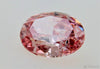 Pink Oval diamond ring 0.6 carat