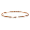 Noemi Diamonds handcrafted milgrain bracelet with round brilliant diamonds and drop-leaf Art Deco design in rose gold.
