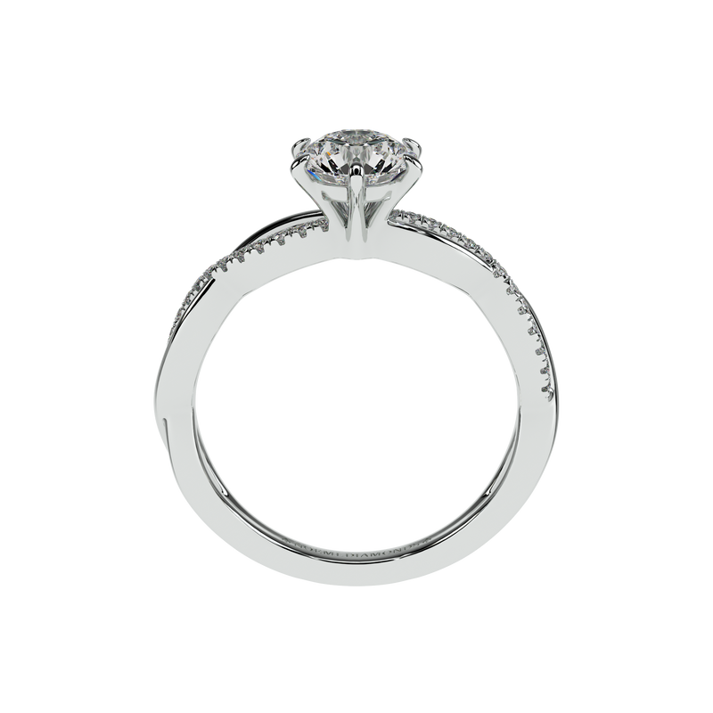 0.9 Carat Blissful Wave Diamond Ring