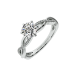 0.9 Carat Blissful Wave Diamond Ring
