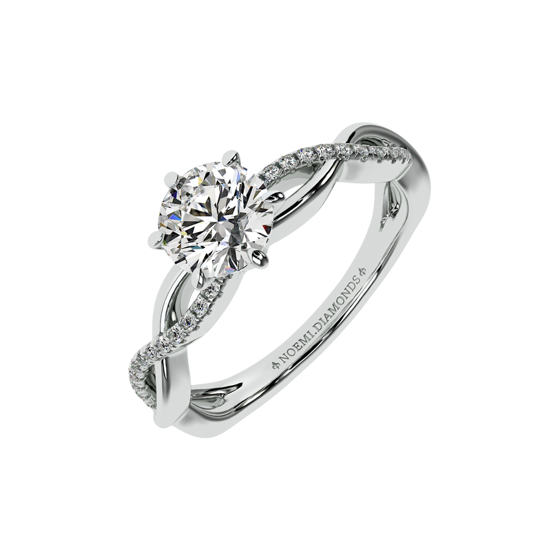 0.9 Carat Blissful Wave Diamond Ring