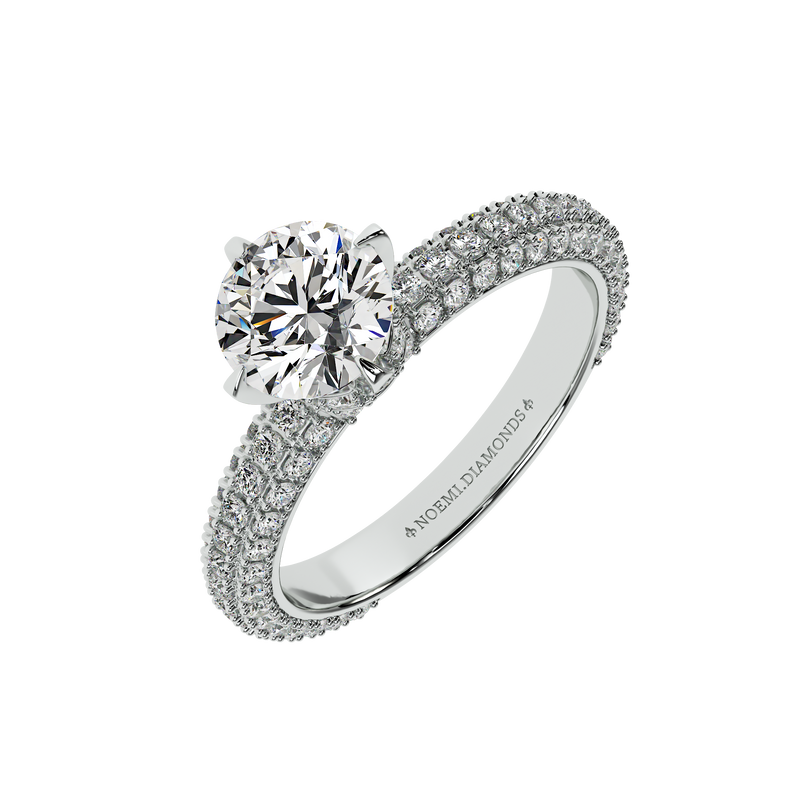 1.15 Carat Ember Arc Diamond Ring
