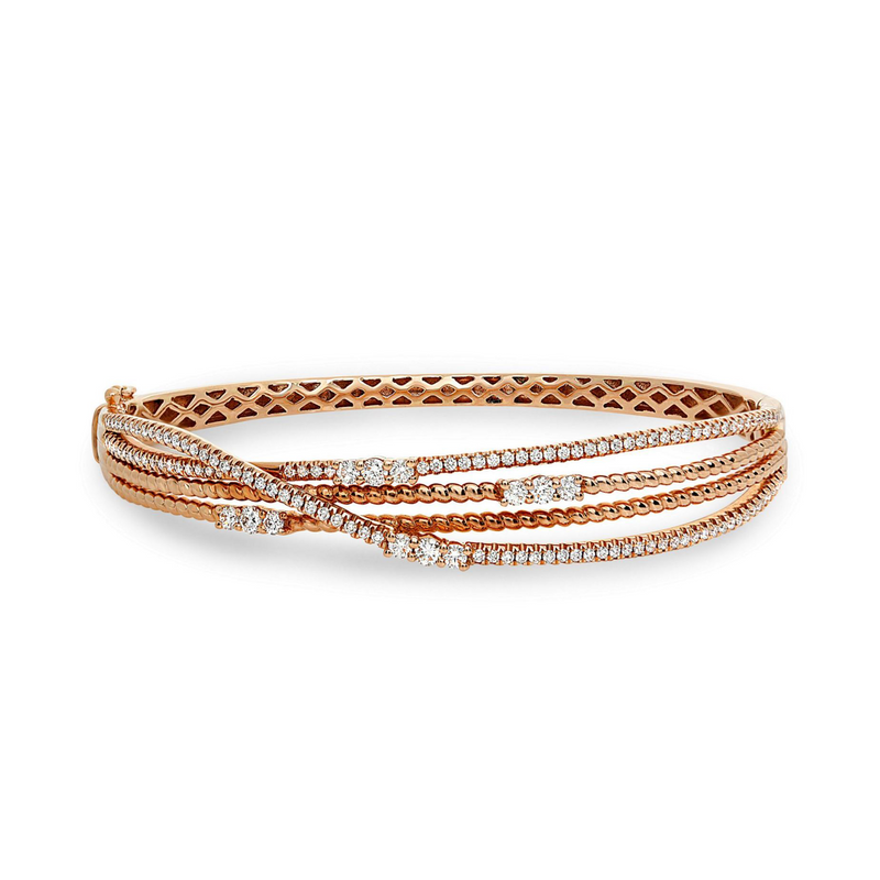 Flow Diamond overlapping Bracelet