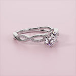 0.9 Carat Blissful Wave Diamond Ring