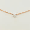Collana con accenti milgrain brillanti con diamanti puri da 0,09 ct