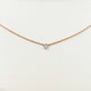 Collana con accenti milgrain brillanti con diamanti puri da 0,09 ct