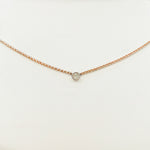 Pure Diamonds Brilliant milgrain accent necklace 0.09 ct