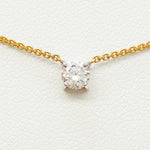 Pure Diamonds essential gold necklace with a 0.24 carat brilliant