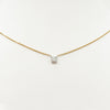 Pure Diamonds essential gold necklace with a 0.24 carat brilliant