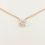 Pure Diamonds essential gold necklace with a 1.06 carat brilliant