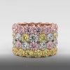 Fancy colour Yellow diamond eternity ring