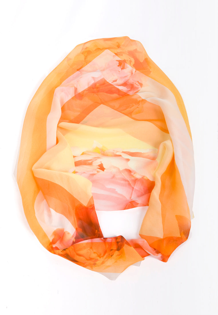 iDress-Silk Scarf Peony- Bridal