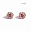 Borchie a raggiera con diamanti rosa Argyle
