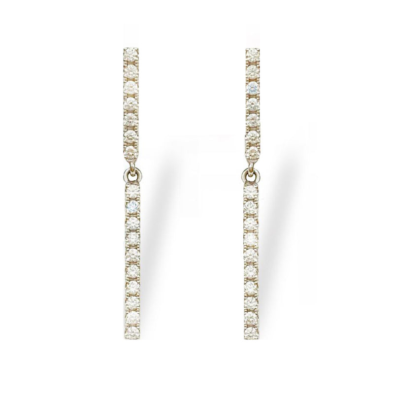 Noemi Pure diamond bar earrings