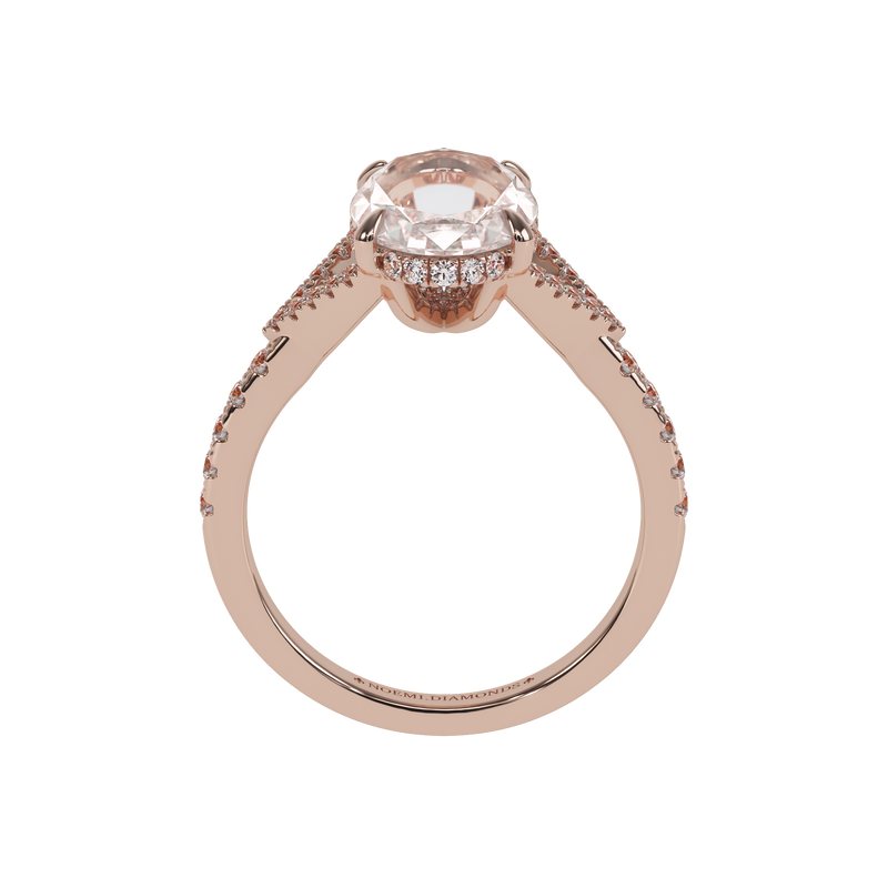 Noemi Diamonds portrait cut ring side view