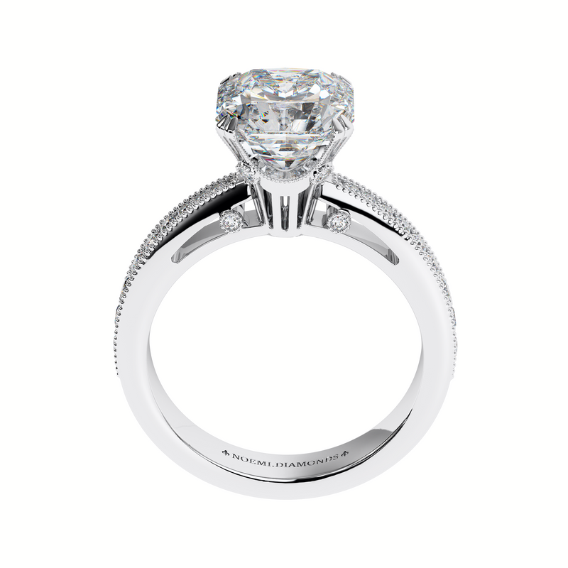 2 Carat Asscher Cut Diamond Ring