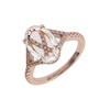 Carlyle Ring with a Portrait-Cut Diamond