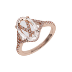 Carlyle Ring with a Portrait-Cut Diamond