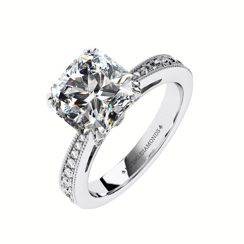 Anello con taglio Asscher da 2 carati