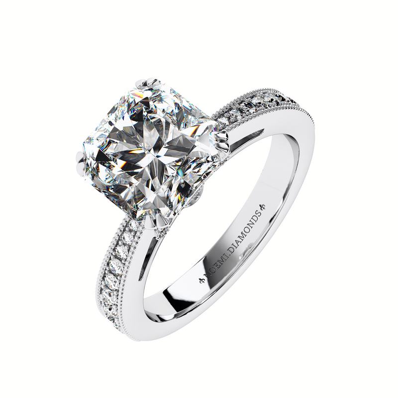 2 Carat Asscher Cut Diamond Ring