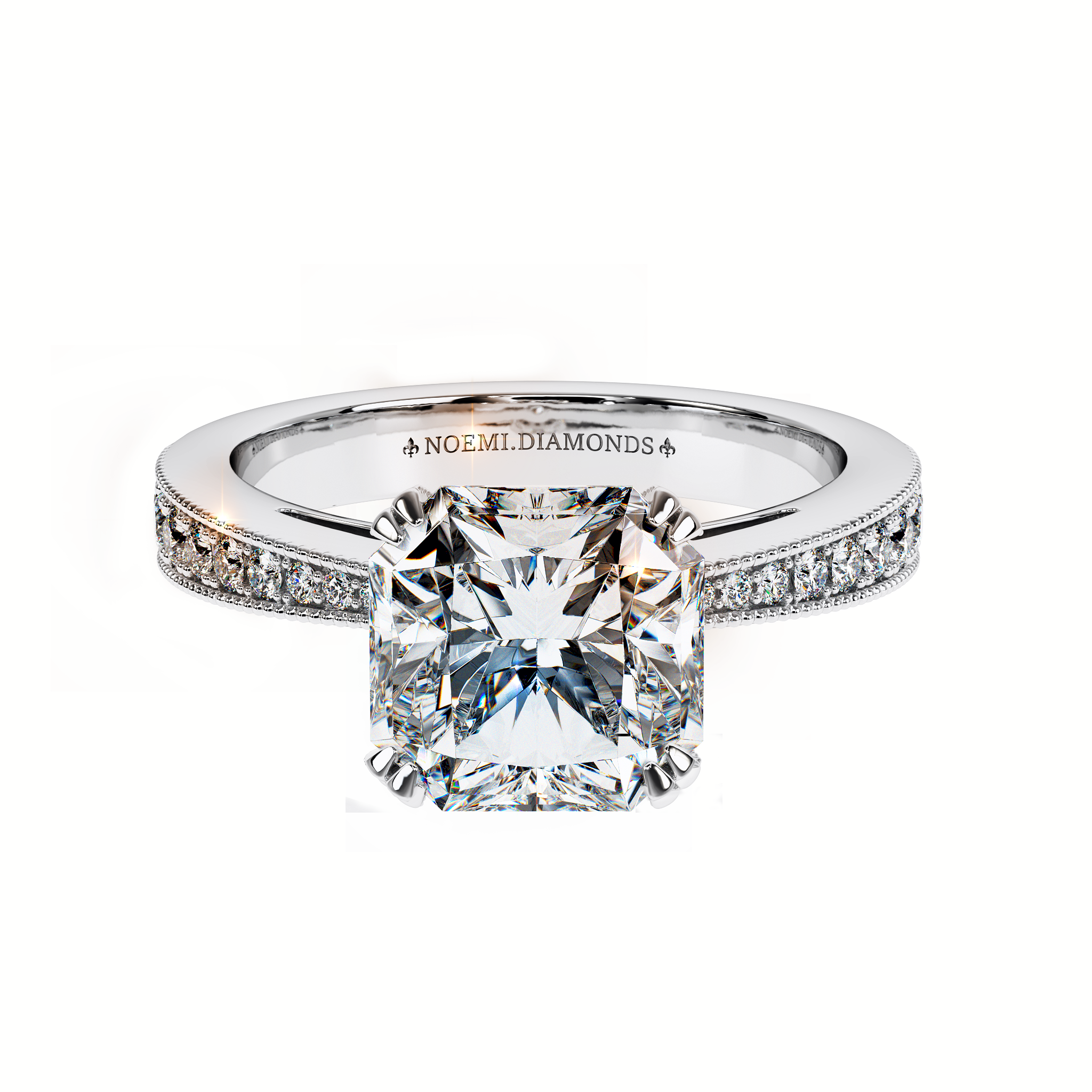 Anello con taglio Asscher da carati – Noemi Diamonds