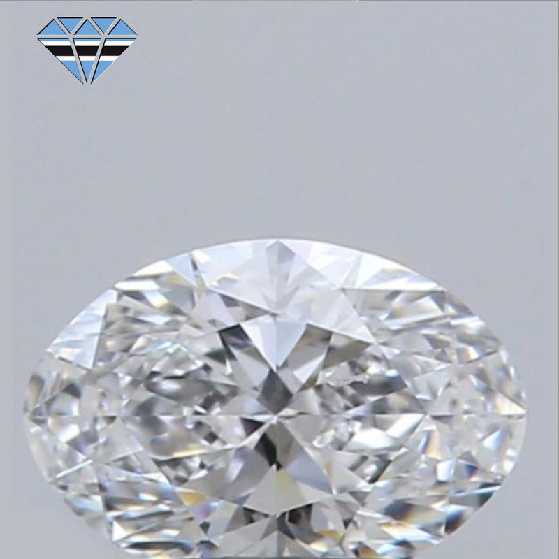 Diamond, Botswana, Oval, 0.54 carat, D- IF