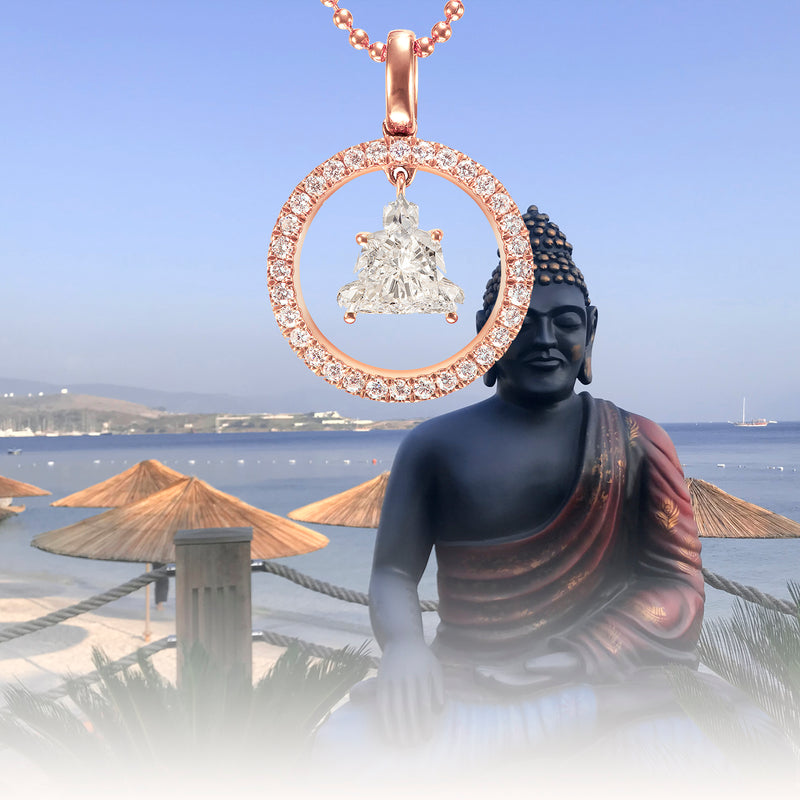 Buddha Garden- Circle Buddha Pendant