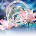 Buddha Garden- Triple Circle Diamond Pendant