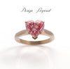 0.15 carat, Fancy Pink Diamond, 4PR, Heart Shape, VS1 Clarity, GIA & ARGYLE