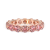 Fancy Colour Pink Diamond Eternity Ring
