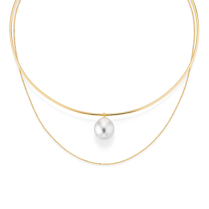 Noemi Pearl and Gold Necklace