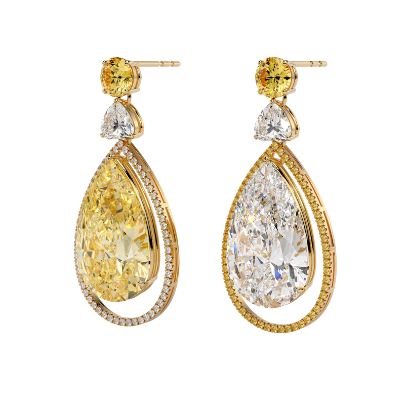 Bi-Colour 9 carat Diamond Sparklers