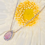 Early Spring Garden- Pink diamond necklace