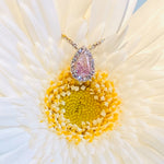 Early Spring Garden- Pink diamond necklace