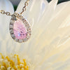 Early Spring Garden- Pink diamond necklace