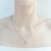 Early Spring Garden- Pink diamond necklace