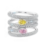 Anello con diamanti Claire Swirl