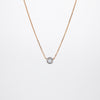 Pure Diamonds essential gold necklace with a 0.32 carat diamond (Bezel)