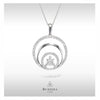 Buddha Garden- Triple Circle Diamond Pendant