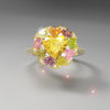 A bouquet of flowers- Fancy Colour diamond ring