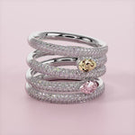 Anello con diamanti Claire Swirl