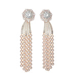 Emilia- evening glow comet Diamond earrings