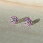 Rose Garden- Sweet 16 Diamond & Sapphire Studs