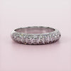 Triple Row Diamond Promise Ring