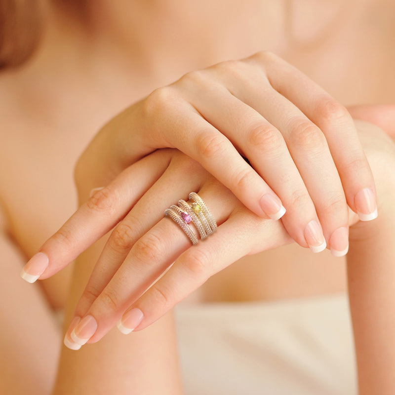 Anello con diamanti Claire Swirl