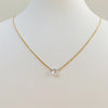 Pure Diamonds essential gold necklace with a 0.32 carat diamond (Bezel)