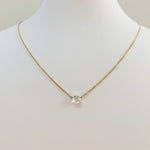 Pure Diamonds essential gold necklace with a 0.32 carat diamond (Bezel)