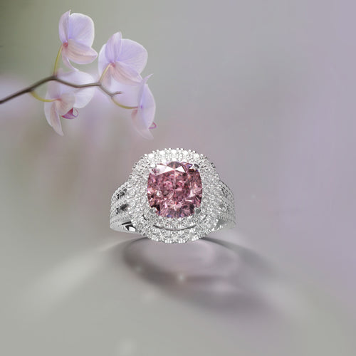 Eve - Anello con diamante a doppio alone